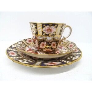 Aynsley Vintage Imari Cup Saucer And Dessert Plate Set VGC
